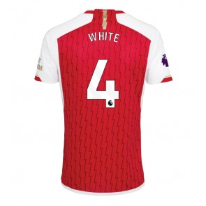 Arsenal Benjamin White #4 Replika Hjemmebanetrøje 2023-24 Kortærmet